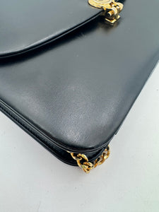 CHRISTIAN DIOR Vintage Flap Bag Black