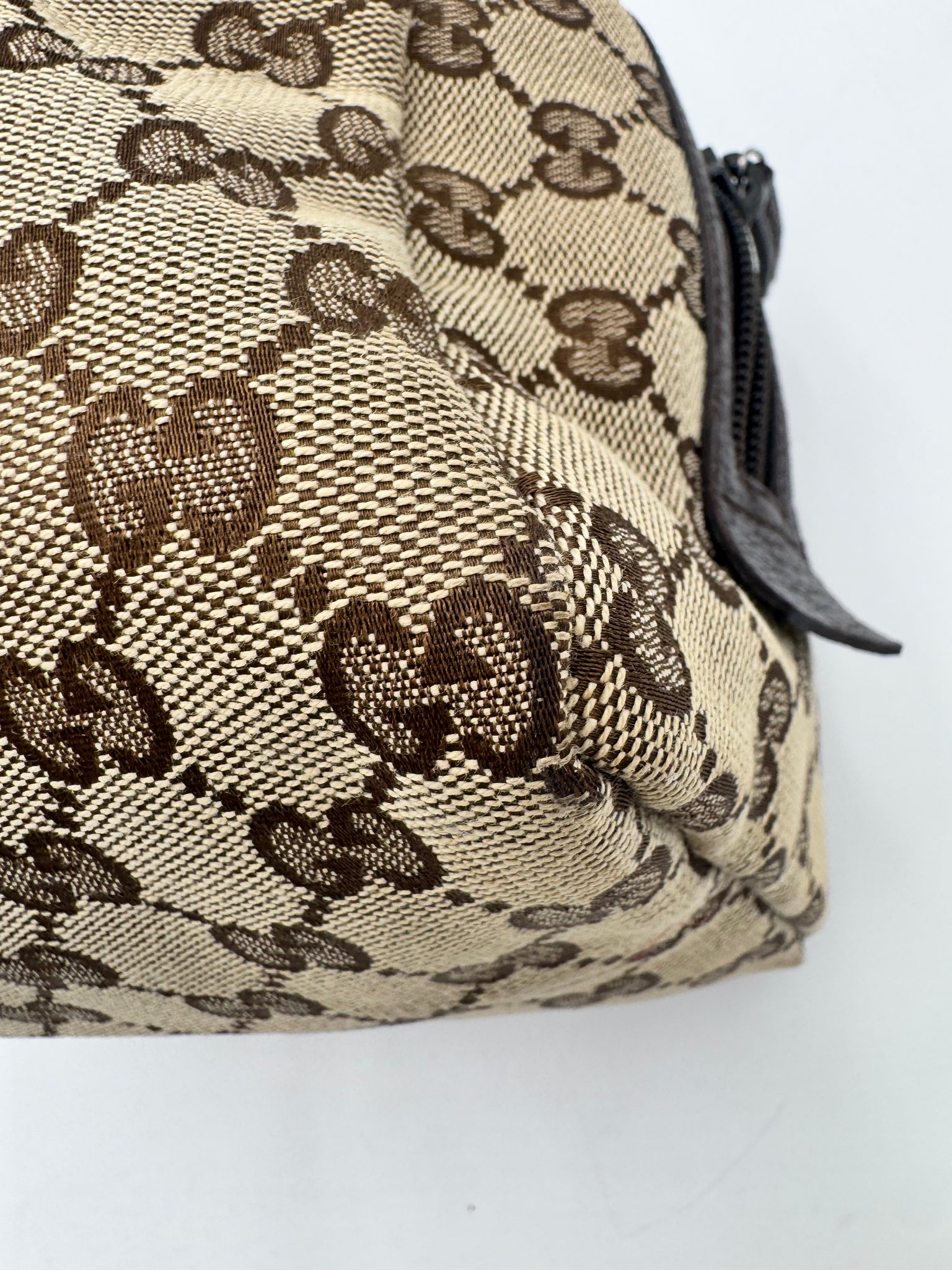 GUCCI Monogram Canvas Top Handle Bag