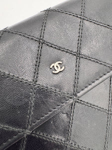 CHANEL Diamond Stitch Continental Wallet Black 2009-2010