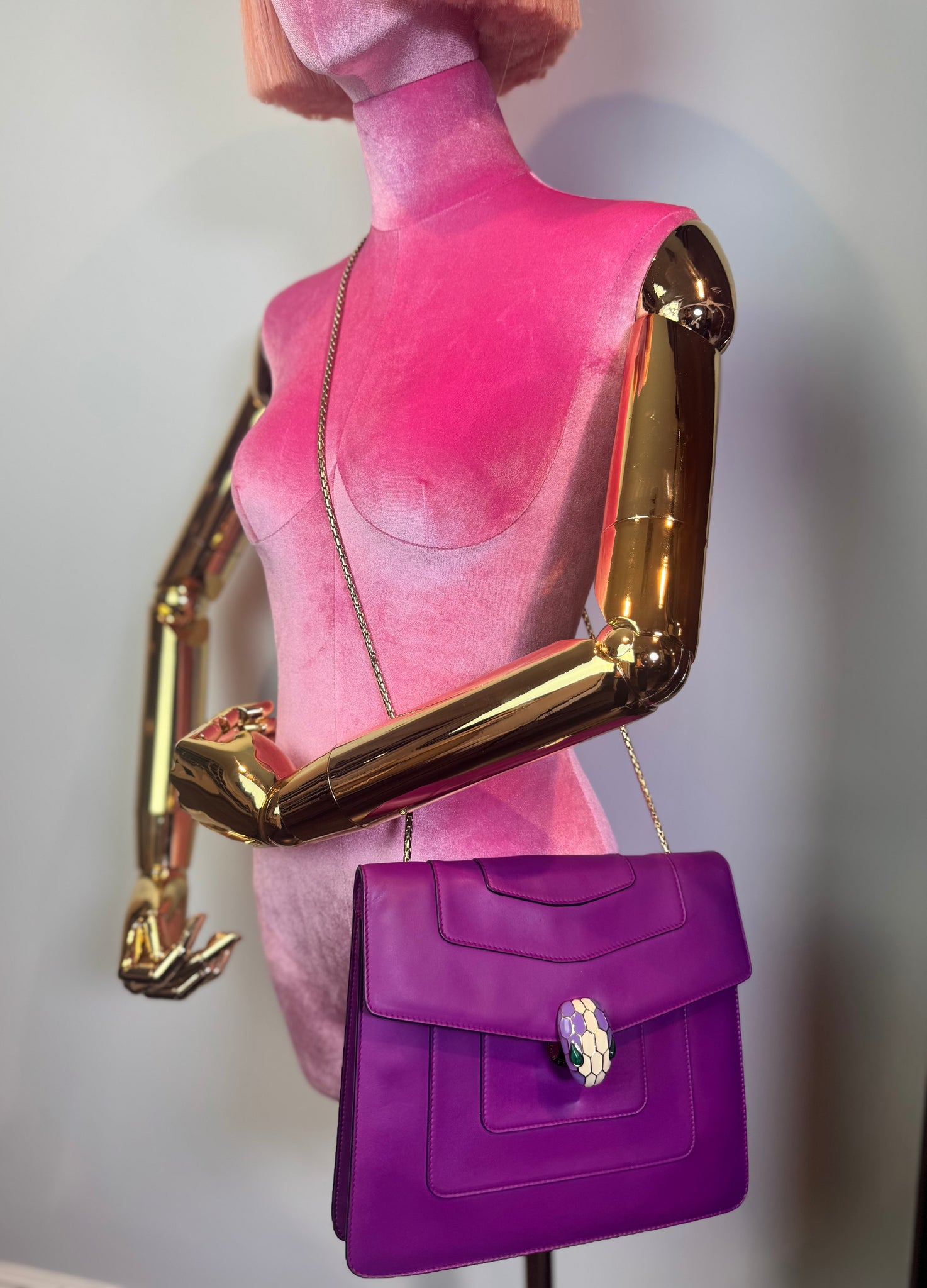 BVLGARI Serpenti Forever Bag Mulberry Fuchsia
