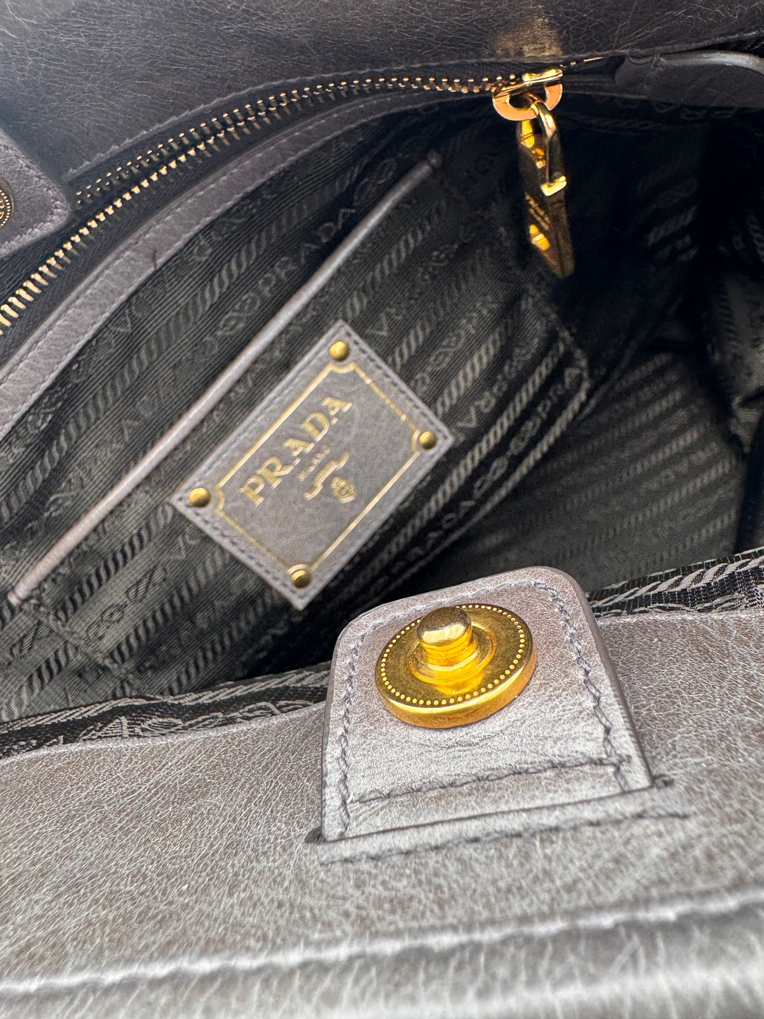 PRADA Bi-Color Shoudler Bag