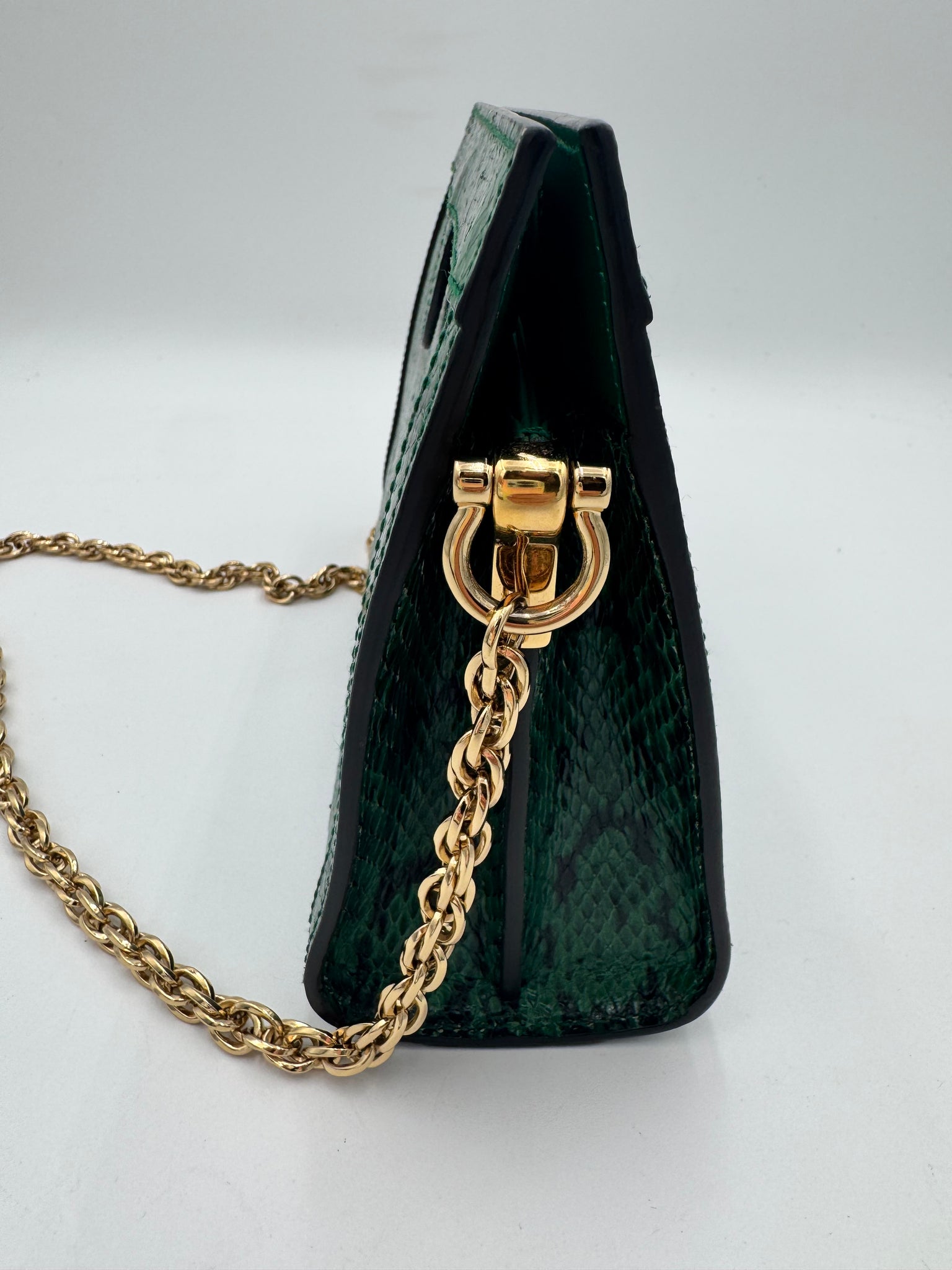 GUCCI Ophidia Chain Shoulder Bag Snakeskin
