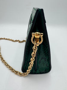 GUCCI Ophidia Chain Shoulder Bag Snakeskin