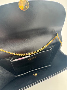 CHRISTIAN DIOR Vintage Flap Bag Black