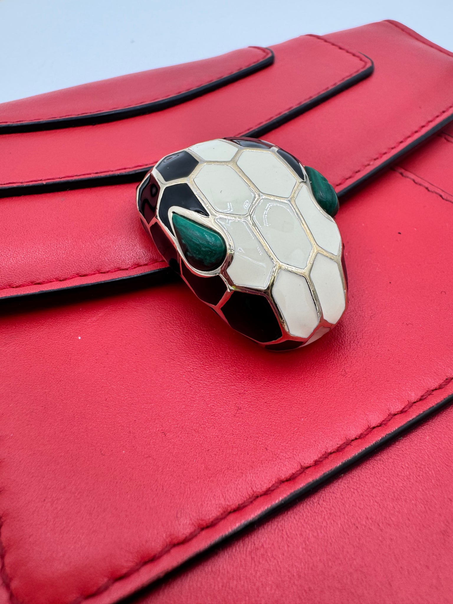 BVLGARI Serpenti Forever Bag Red