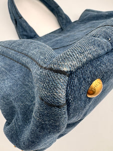 PRADA Canapa Tote Denim