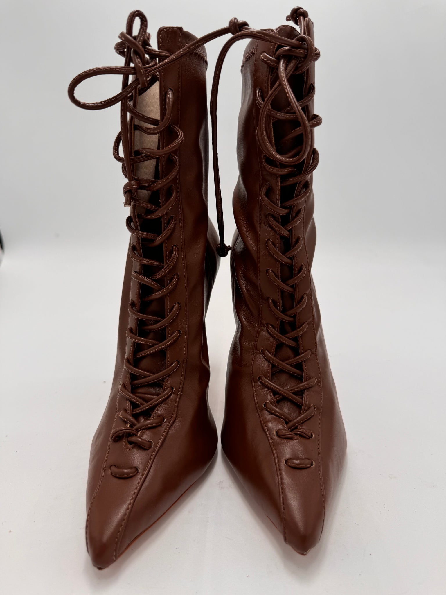 SCHUTZ lace up leather boots size 6.5