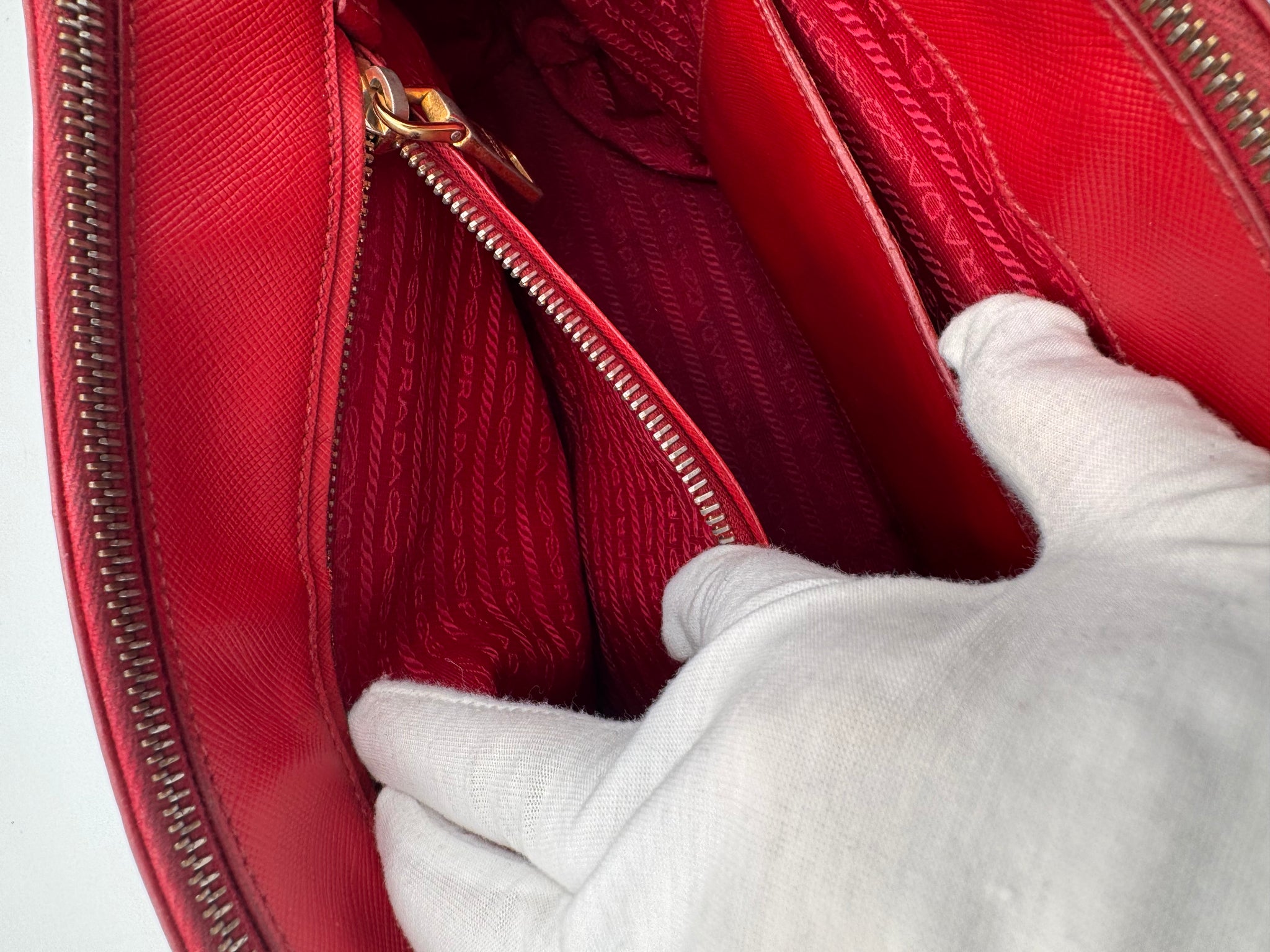 Prada Saffiano Leather Top Handle Bag