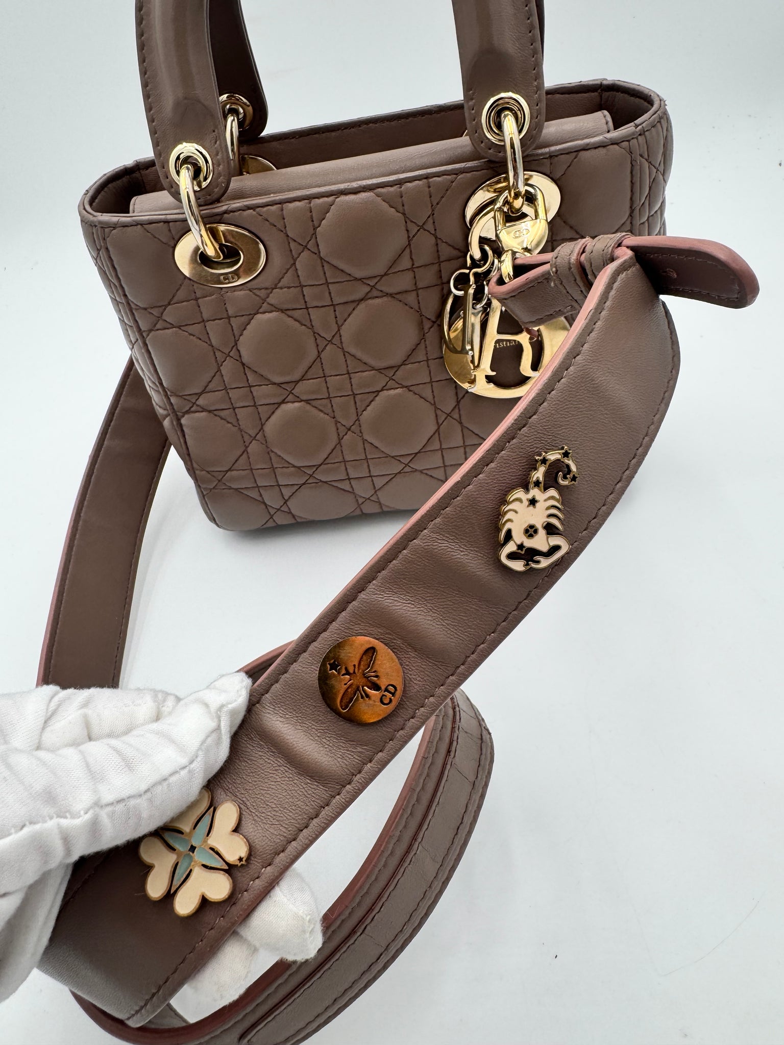 CHRISTIAN DIOR Small Lady Dior My ABCDIOR Bag