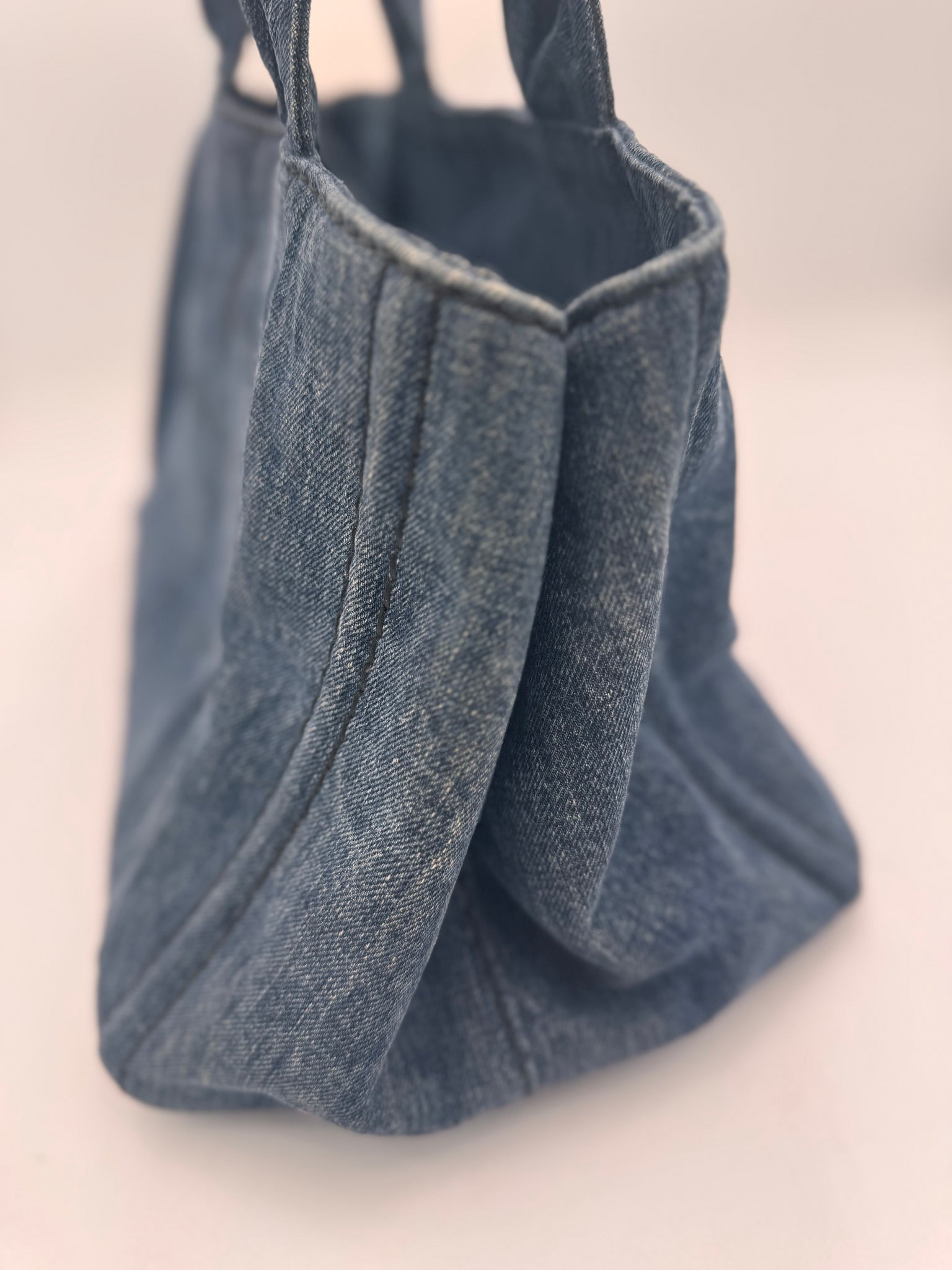 PRADA Canapa Tote Denim