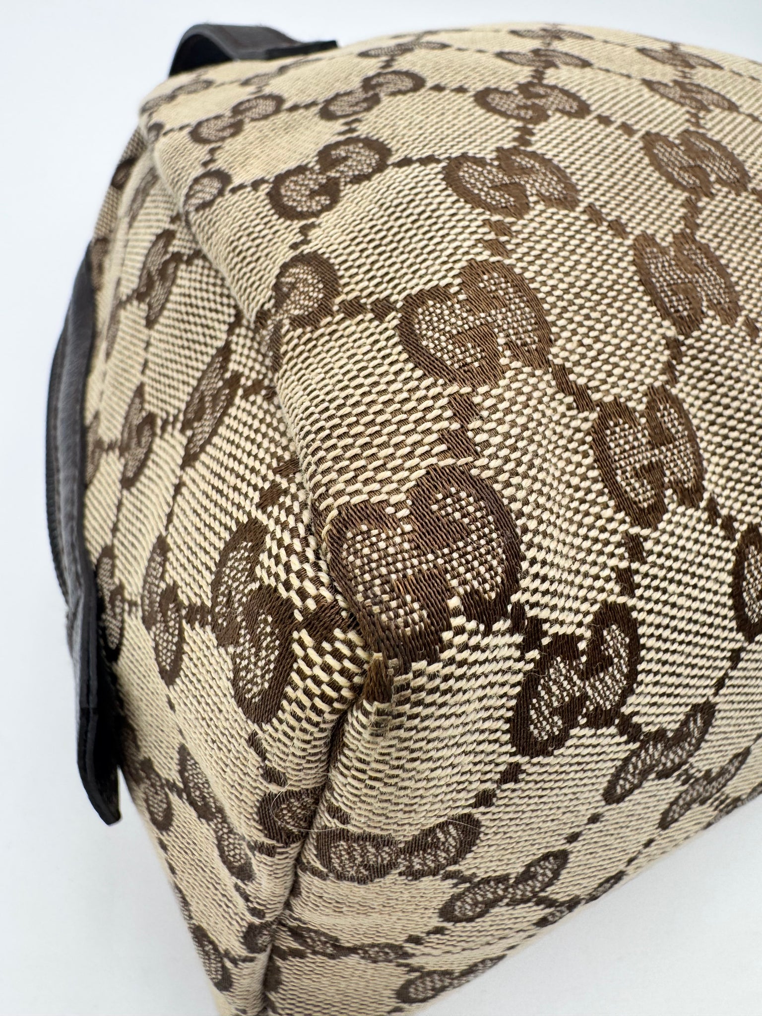GUCCI Monogram Canvas Top Handle Bag
