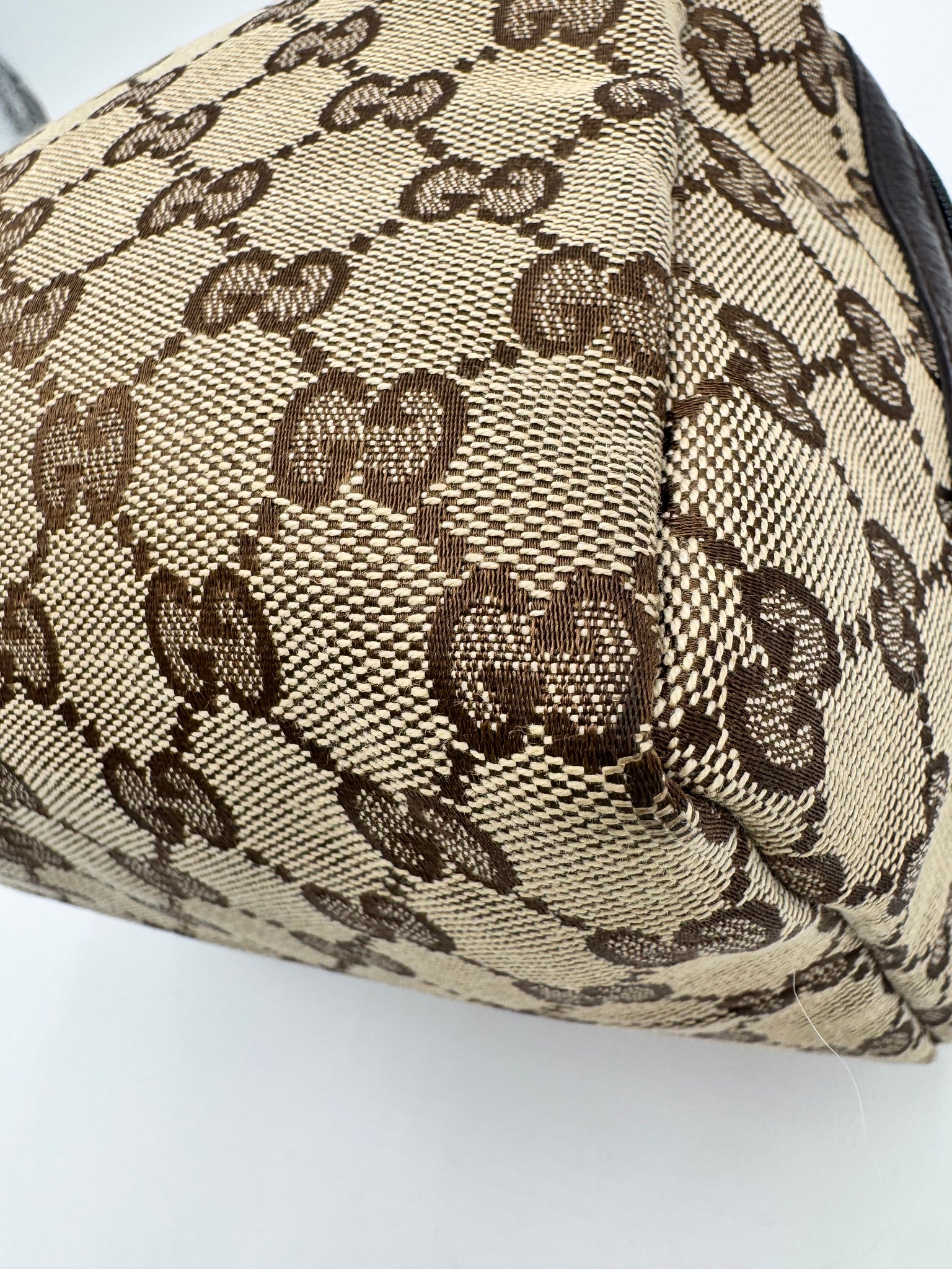 GUCCI Monogram Canvas Top Handle Bag