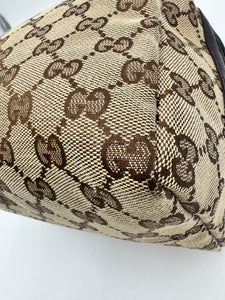 GUCCI Monogram Canvas Top Handle Bag