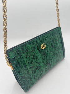 GUCCI Ophidia Chain Shoulder Bag Snakeskin