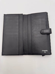 CHANEL Diamond Stitch Continental Wallet Black 2009-2010