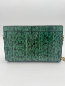 GUCCI Ophidia Chain Shoulder Bag Snakeskin