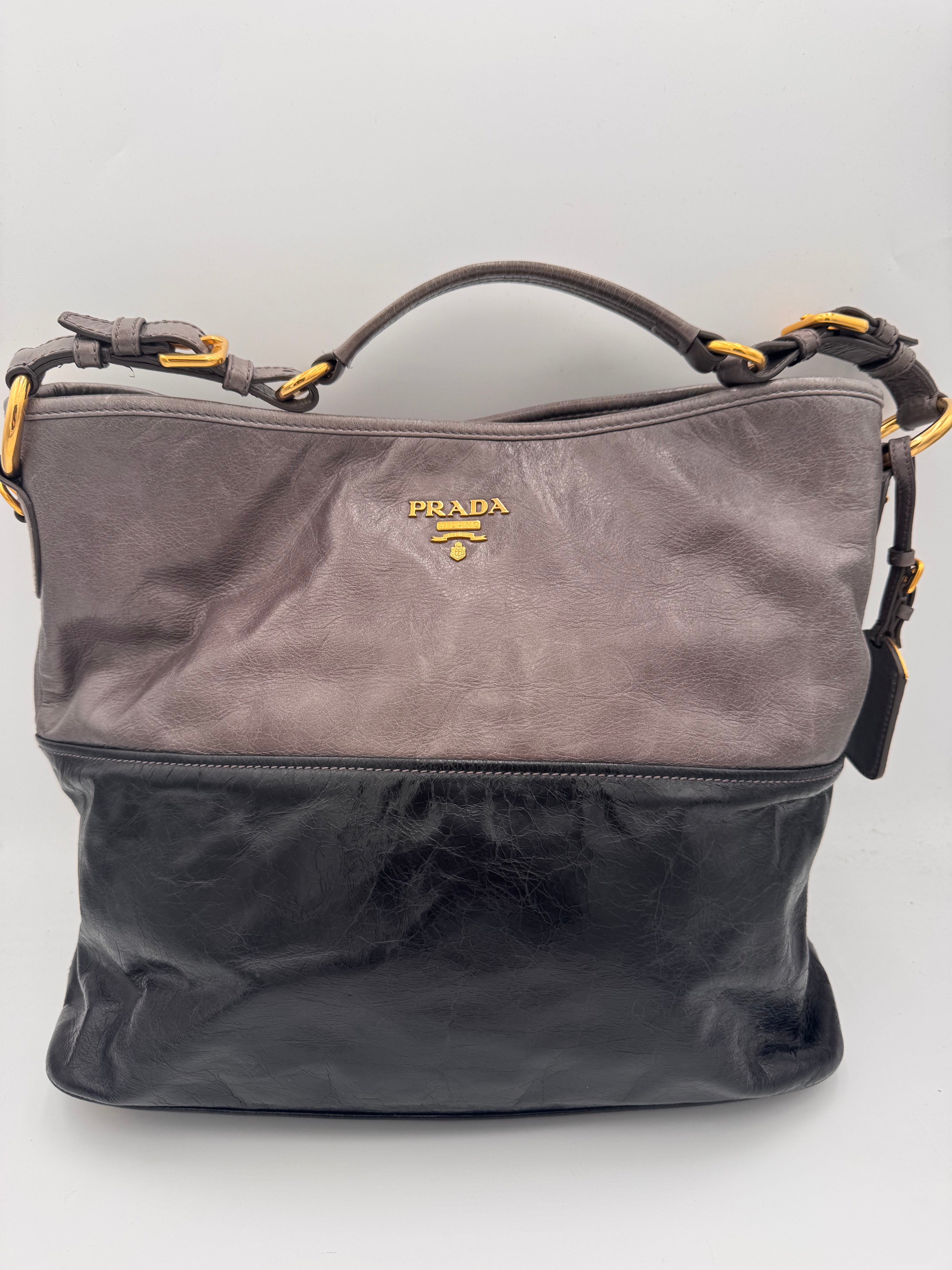 PRADA Bi-Color Shoudler Bag