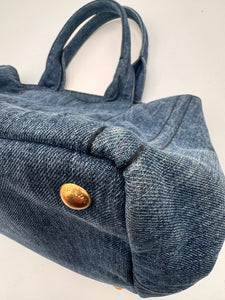 PRADA Canapa Tote Denim