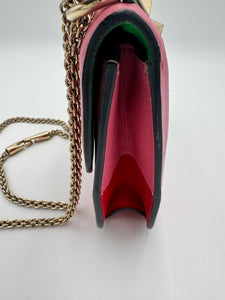 VALENTINO GARAVANI Vitello Small Glam Lock Rockstud Flap Rainbow