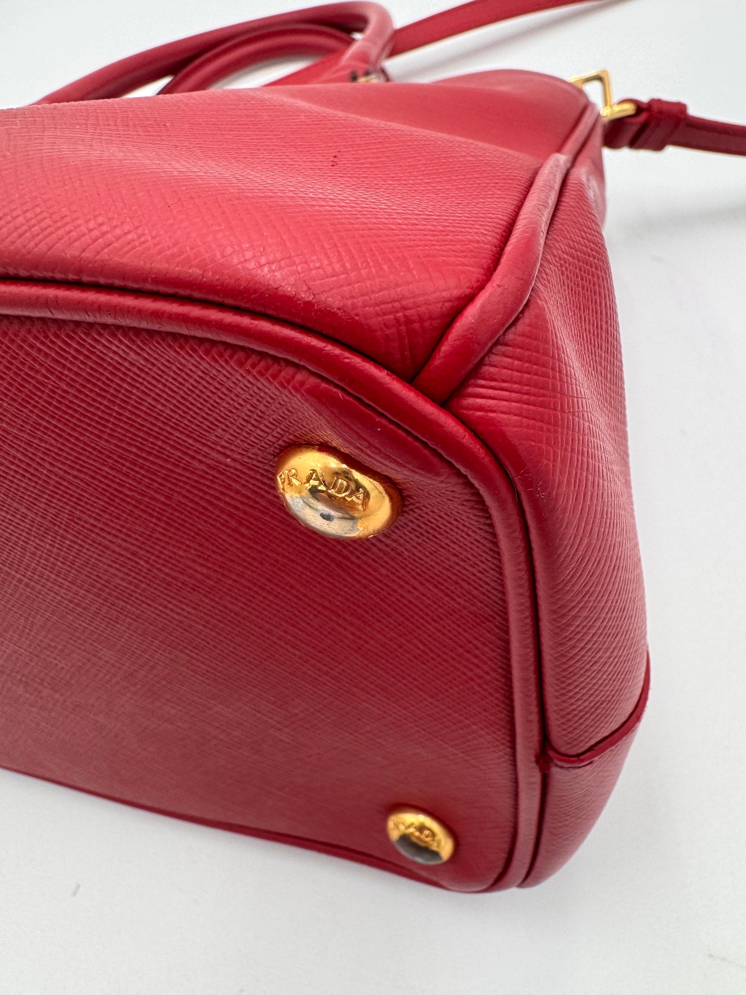 Prada Saffiano Leather Top Handle Bag