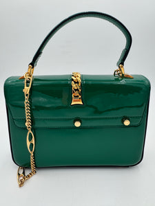 GUCCI Sylvie 1969 Top Handle Bag Green