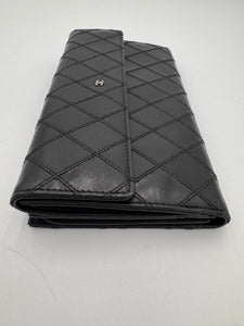CHANEL Diamond Stitch Continental Wallet Black 2009-2010