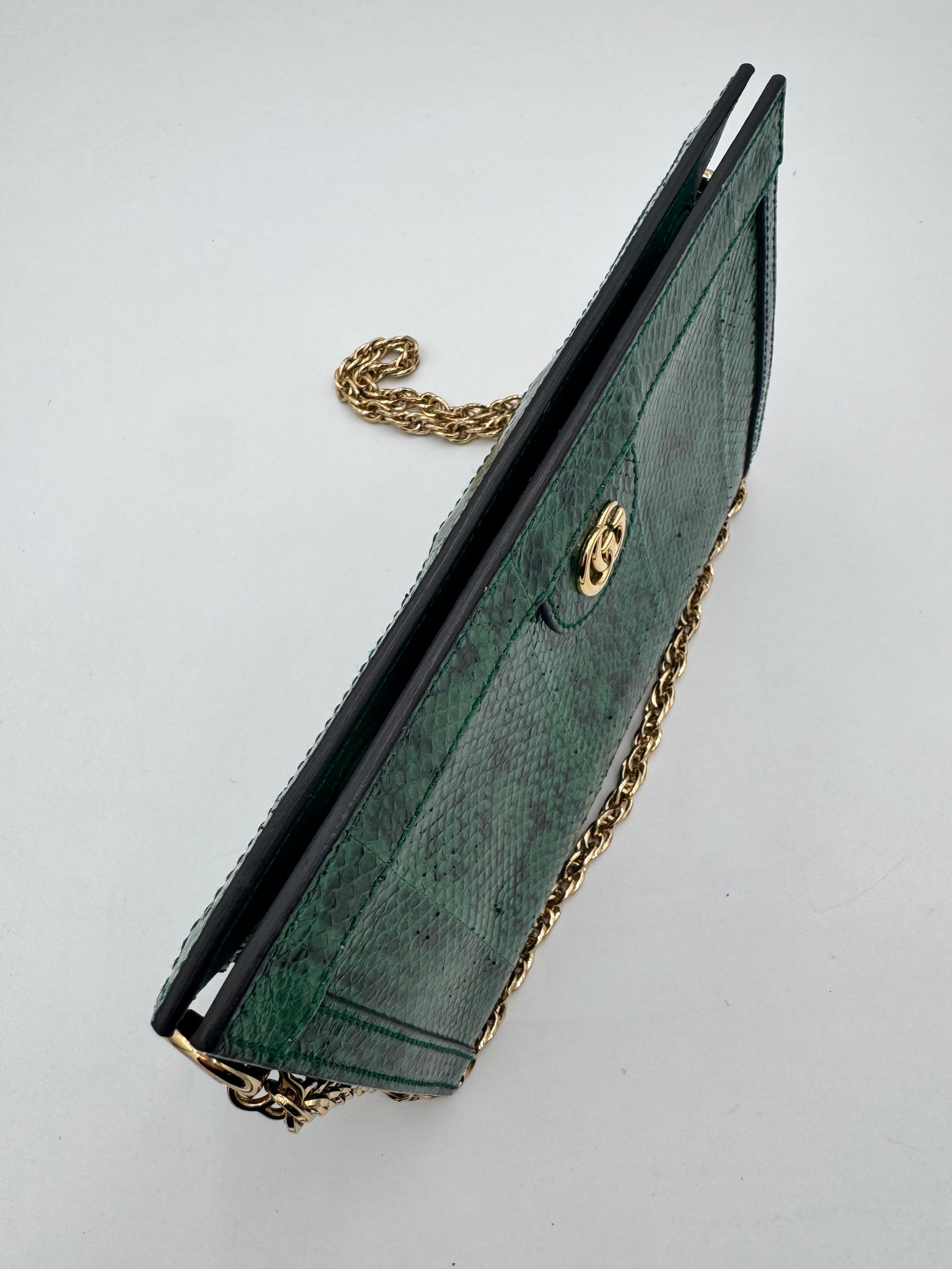GUCCI Ophidia Chain Shoulder Bag Snakeskin
