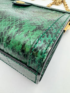 GUCCI Ophidia Chain Shoulder Bag Snakeskin