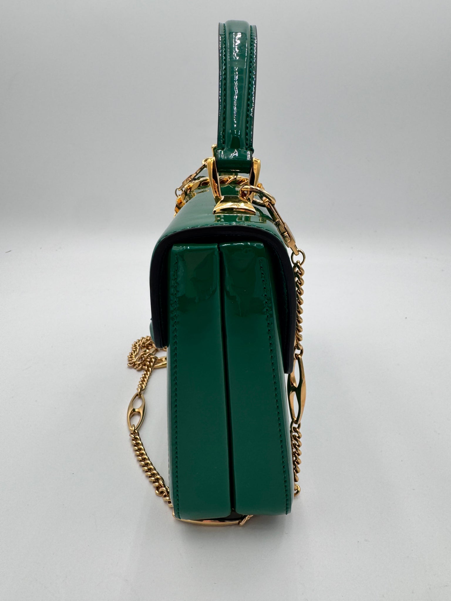 GUCCI Sylvie 1969 Top Handle Bag Green