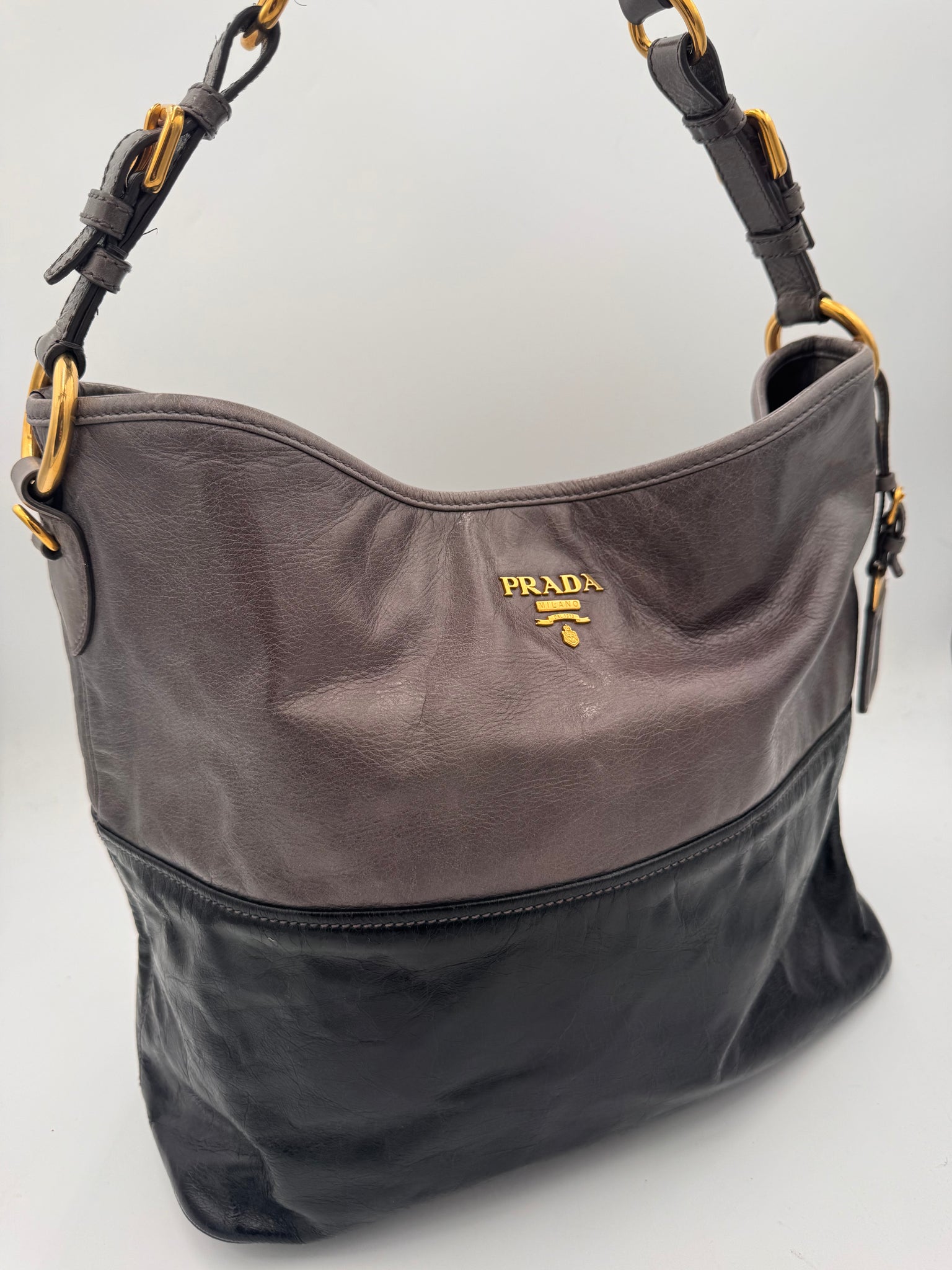PRADA Bi-Color Shoudler Bag