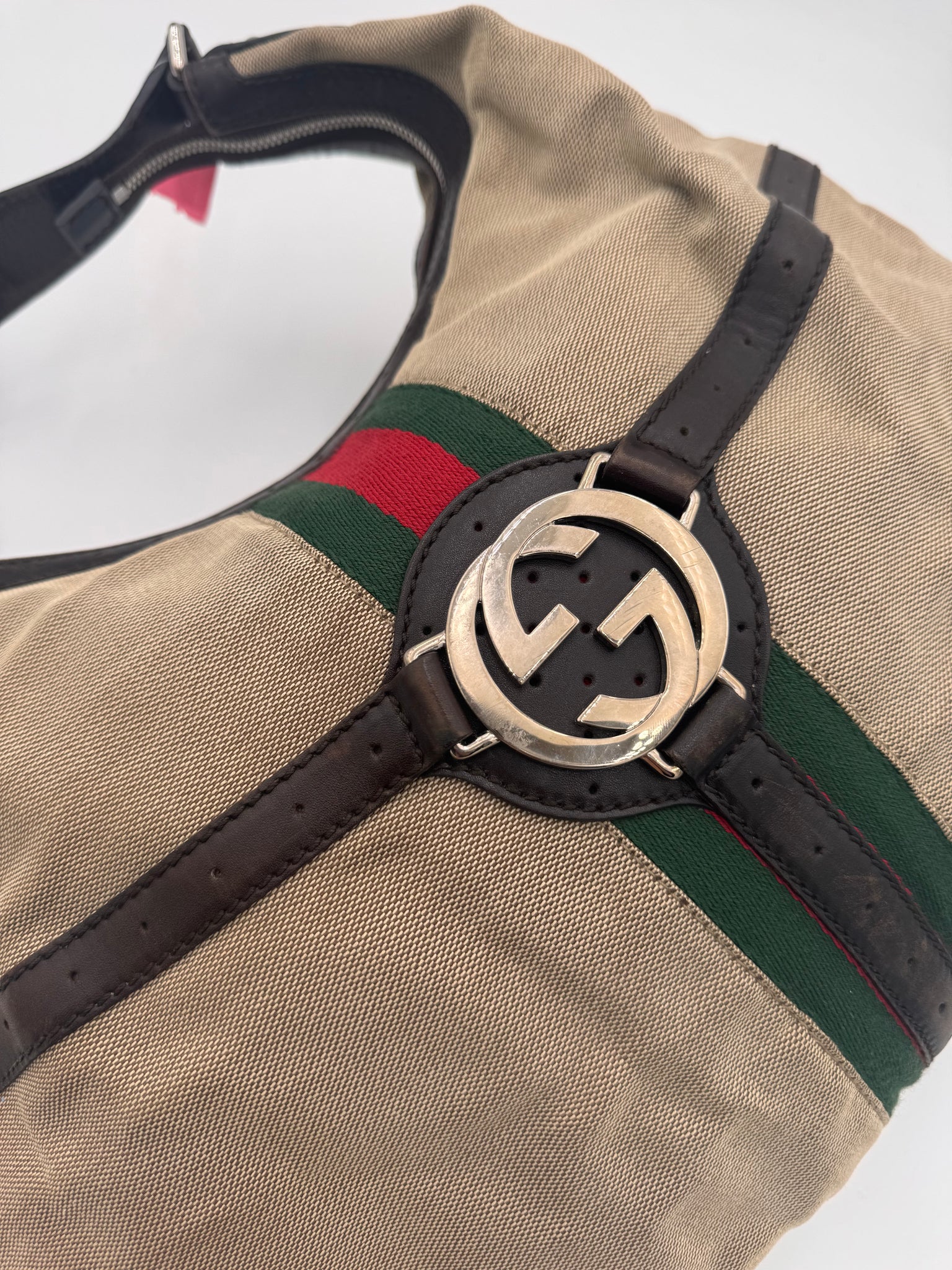 GUCCI Canvas Hobo