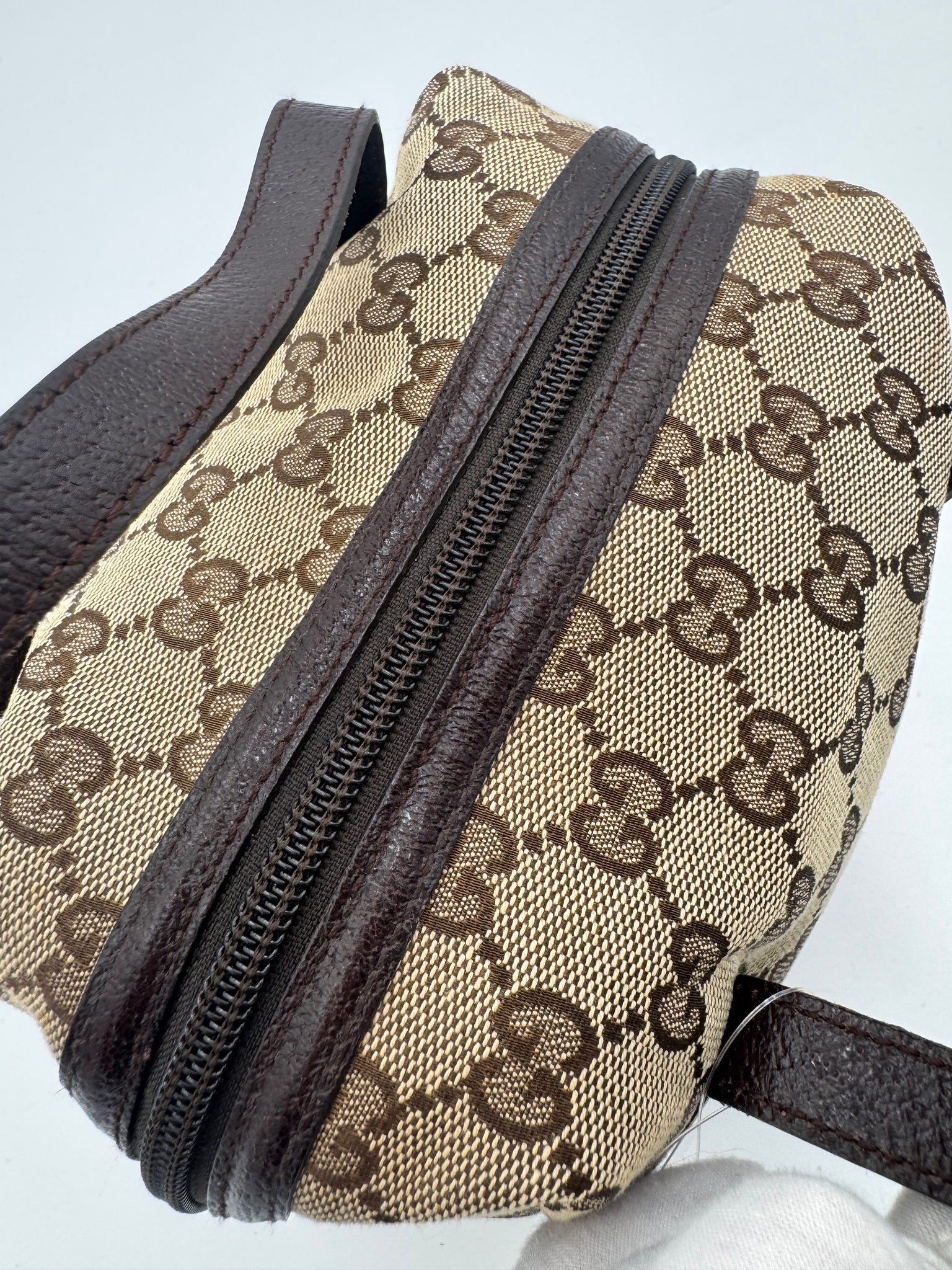 GUCCI Monogram Canvas Top Handle Bag