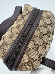 GUCCI Monogram Canvas Top Handle Bag