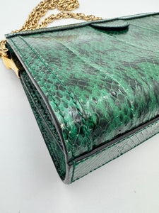 GUCCI Ophidia Chain Shoulder Bag Snakeskin