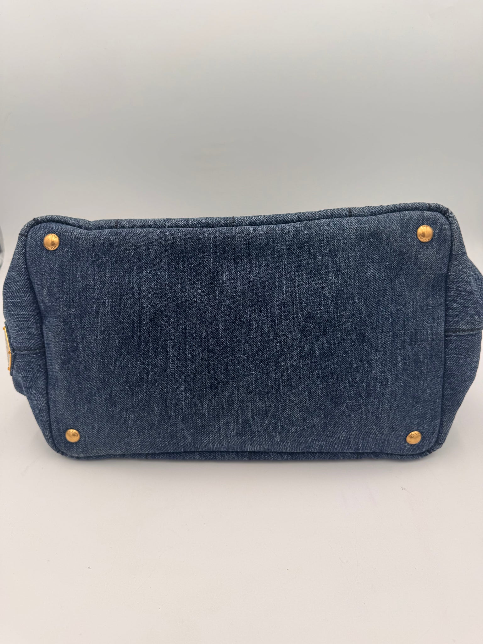 PRADA Canapa Tote Denim