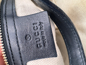 GUCCI Micro Guccisima Patent Top Handle Bag