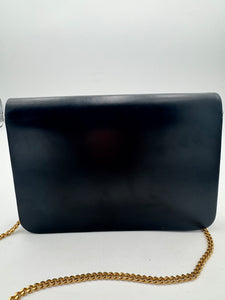CHRISTIAN DIOR Vintage Flap Bag Black