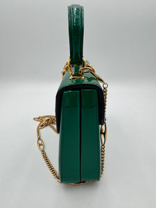 GUCCI Sylvie 1969 Top Handle Bag Green