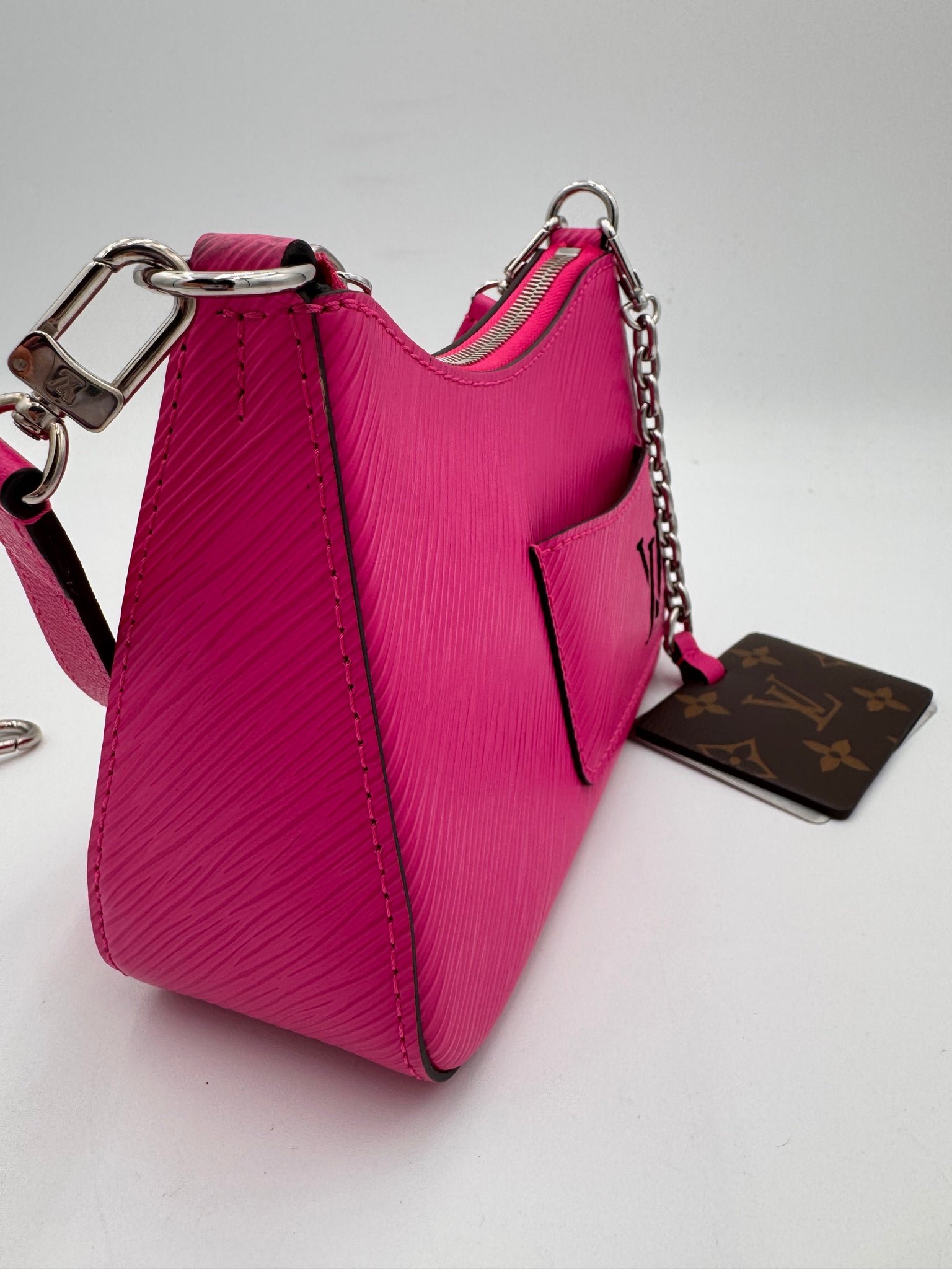 LOUIS VUITTON Marellini Epi Leather Pink