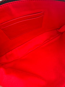 CHRISTIAN LOUBOUTIN Iridescent Calfskin Loubila Chain Clutch Mermaid