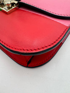 VALENTINO GARAVANI Vitello Small Glam Lock Rockstud Flap Rainbow