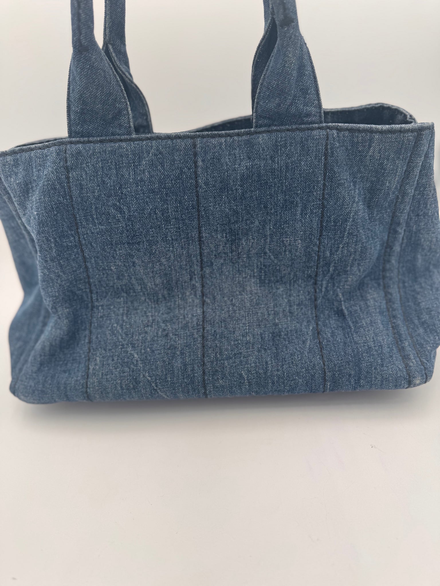PRADA Canapa Tote Denim