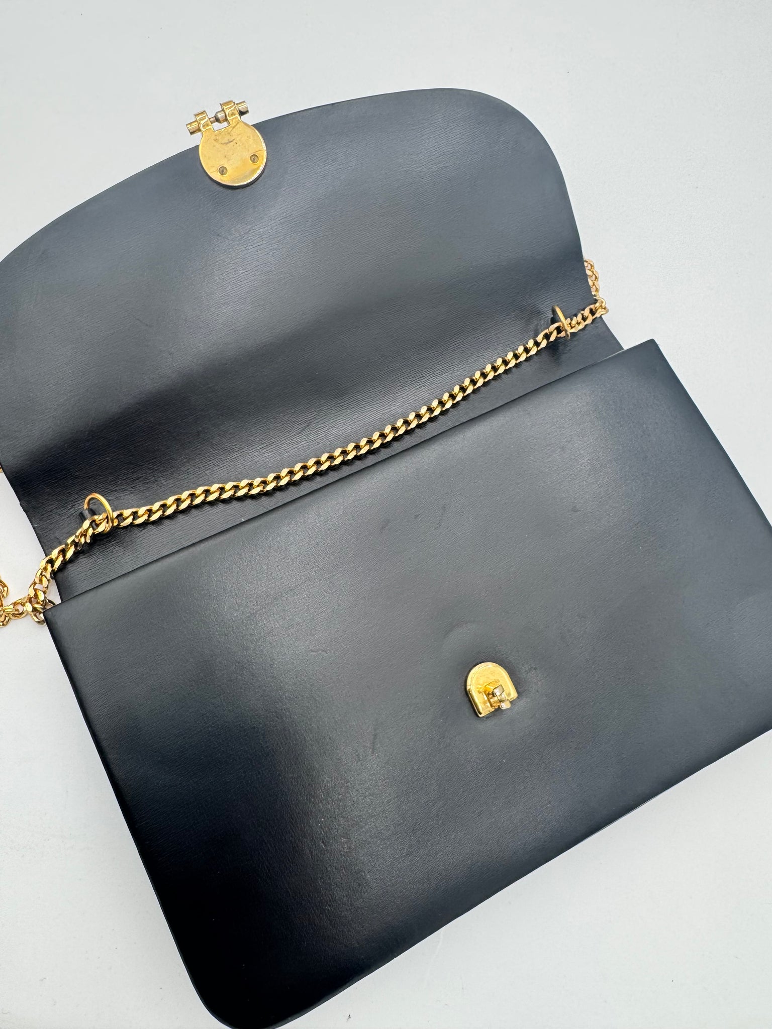 CHRISTIAN DIOR Vintage Flap Bag Black