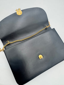 CHRISTIAN DIOR Vintage Flap Bag Black