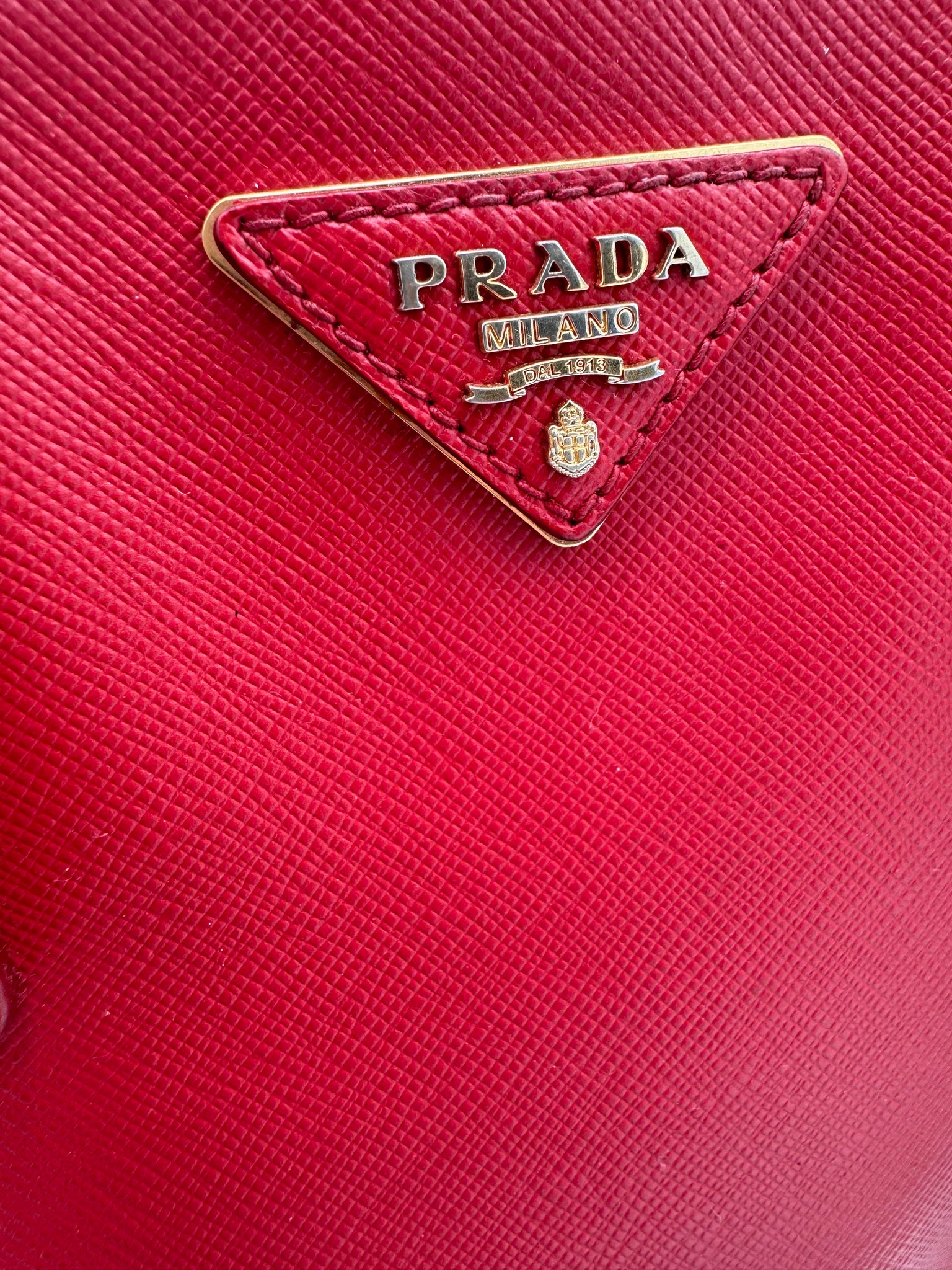 Prada Saffiano Leather Top Handle Bag