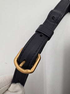 CHANEL 19 Tweed Belt Bag Dark Blue