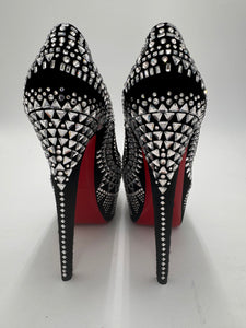 CHRISTIAN LOUBOUTIN CRYSTAL DECORA STRASS PUMPS size 38 (US 8)