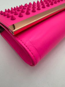 TED BAKER Studded Clutch Neon Pink