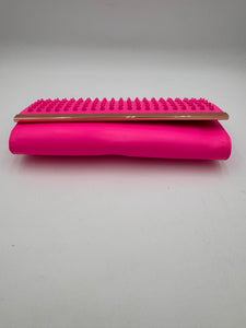 TED BAKER Studded Clutch Neon Pink