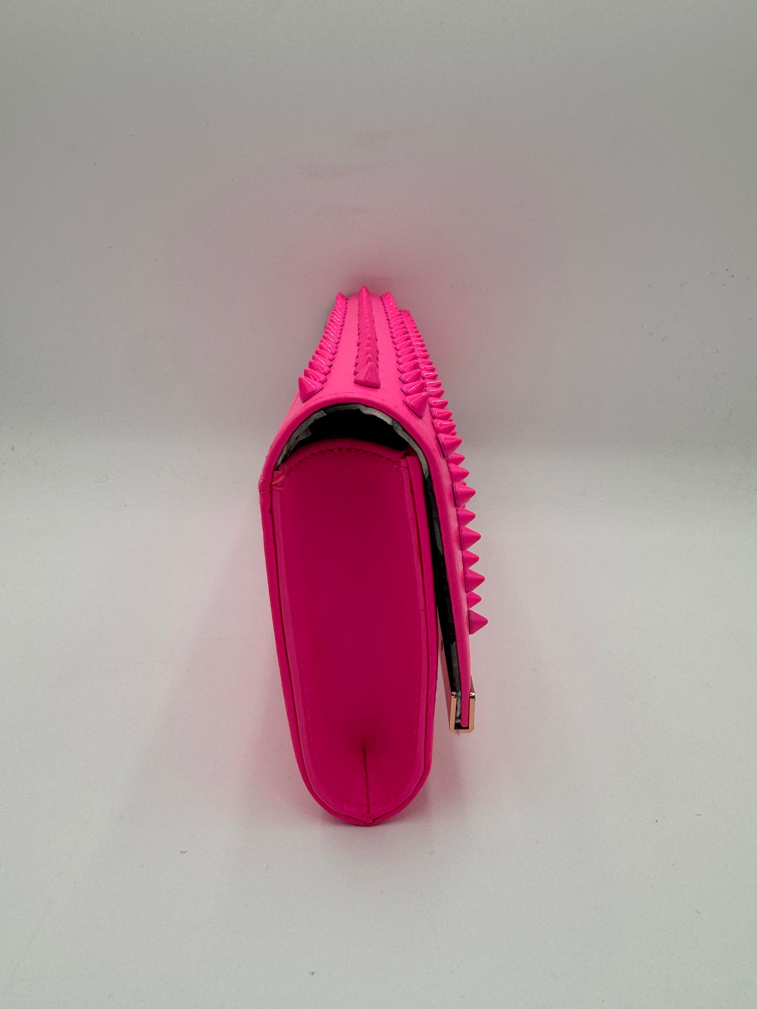 TED BAKER Studded Clutch Neon Pink